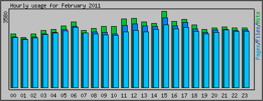 Hourly usage