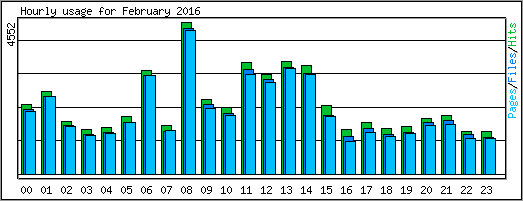 Hourly usage