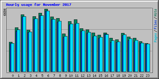 Hourly usage for November 2017